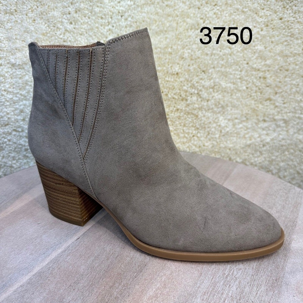 Lauren Conrad Loveseat Ankle Boots Womens Size 9.5 Brown Booties Casual Fall